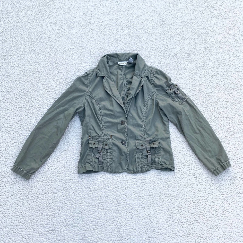 Chicos military jacket deals